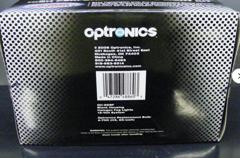 Optronic High Performance Fog Light Kit ** QH-86BF