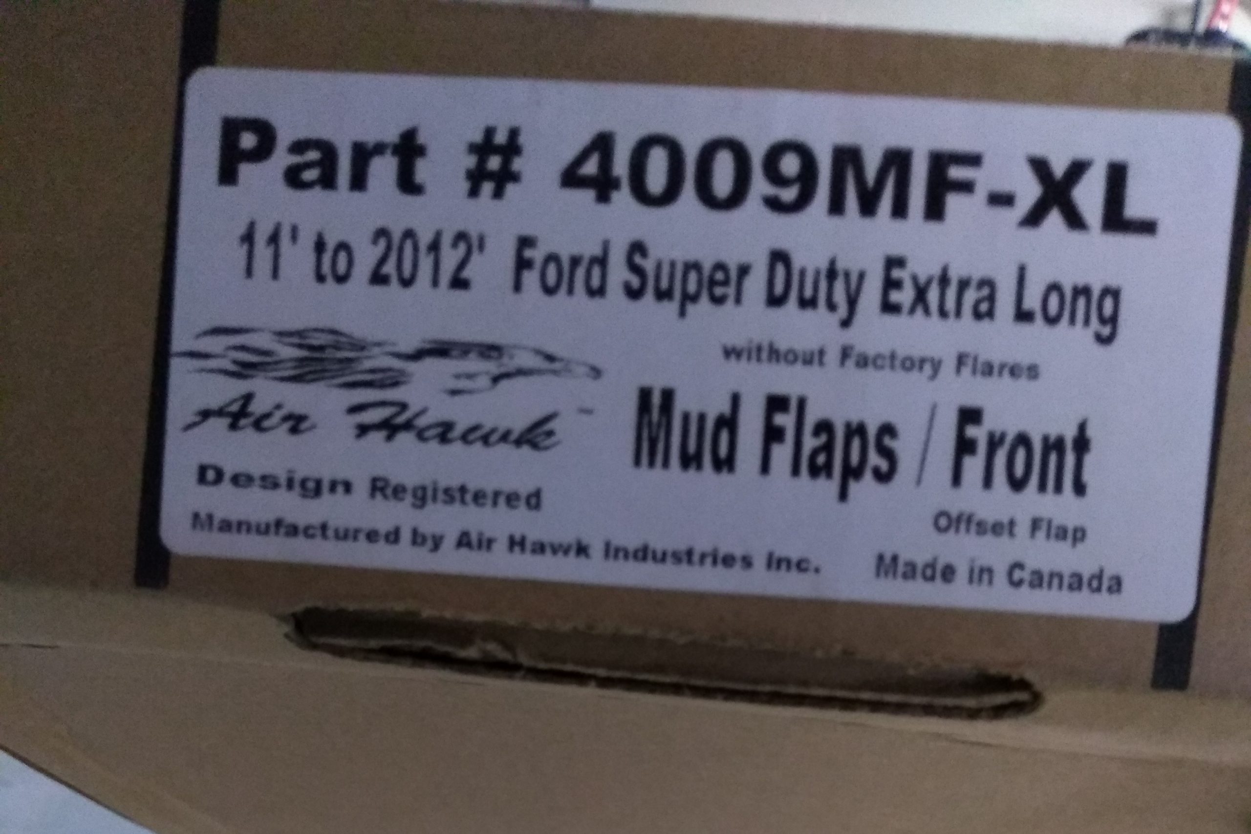 Brand New 2011-2012 Ford Super Duty Extra Long Mud Flaps Front and Rear