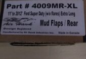 Brand New 2011-2012 Ford Super Duty Extra Long Mud Flaps Front and Rear